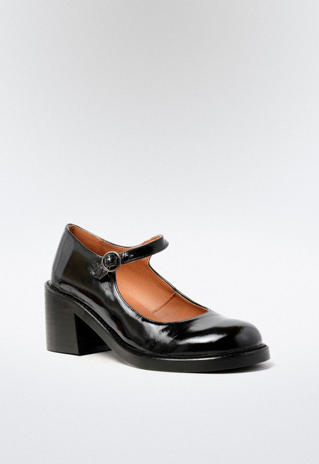 Zapato mary jane de mujer negro VAS 05902