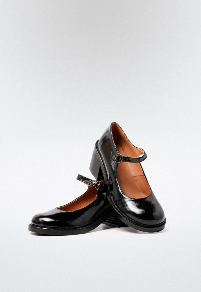 Zapato mary jane de mujer negro VAS 05902