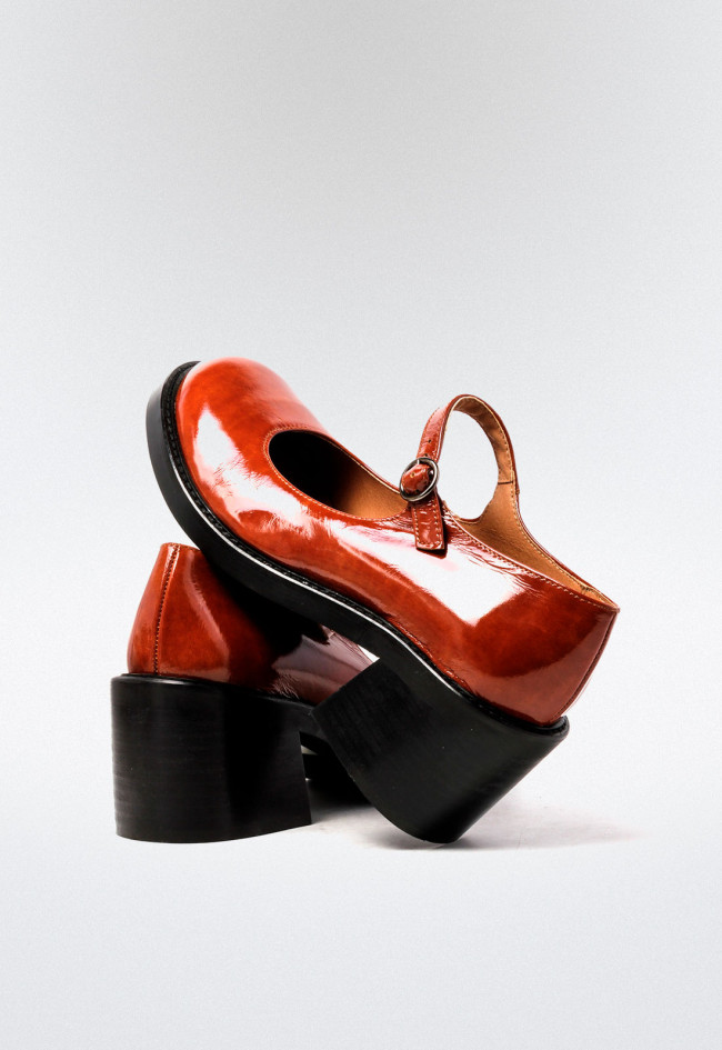 Zapato mary jane de mujer cuero VAS 05902