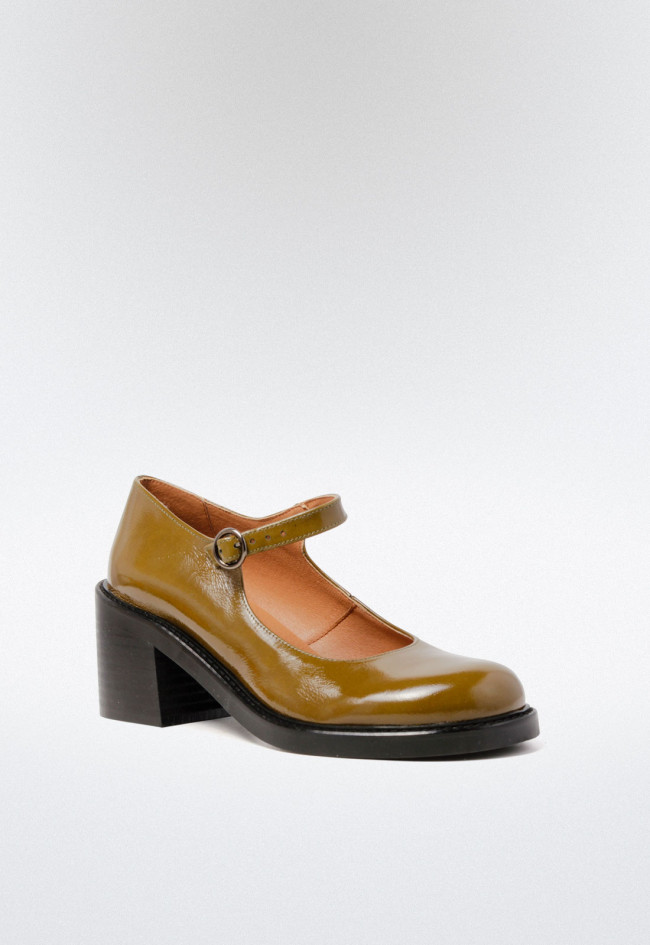 Zapato mary jane de mujer verde VAS 05902