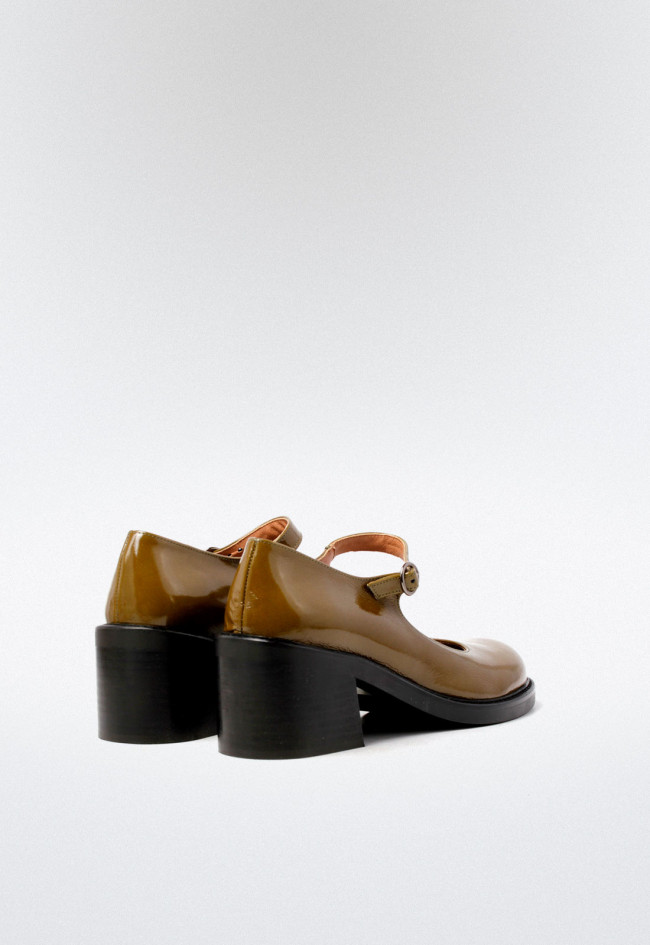 Zapato mary jane de mujer verde VAS 05902