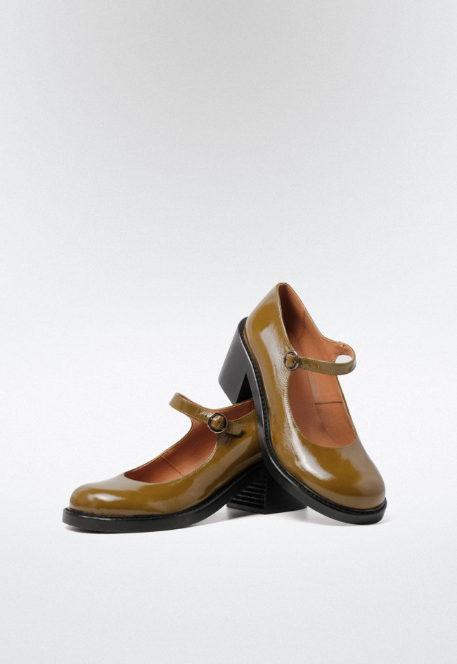 Zapato mary jane de mujer verde VAS 05902