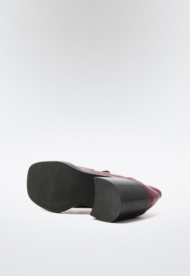 Zapato de mujer burdeos VAS 05924