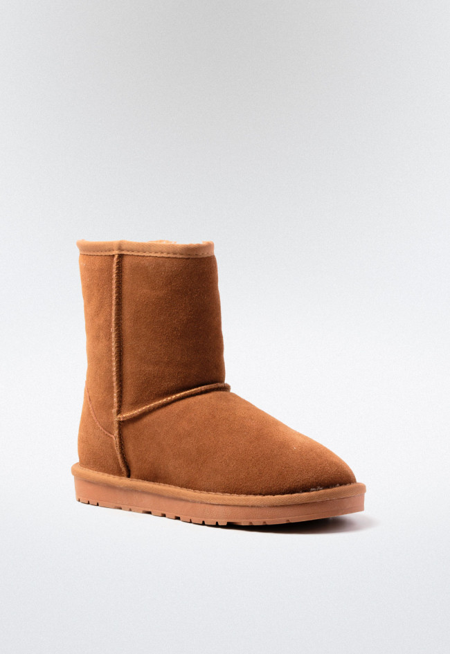 Botín australiano pelo de mujer camel VAS 71-761