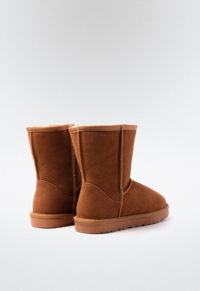 Botín australiano pelo de mujer camel VAS 71-761