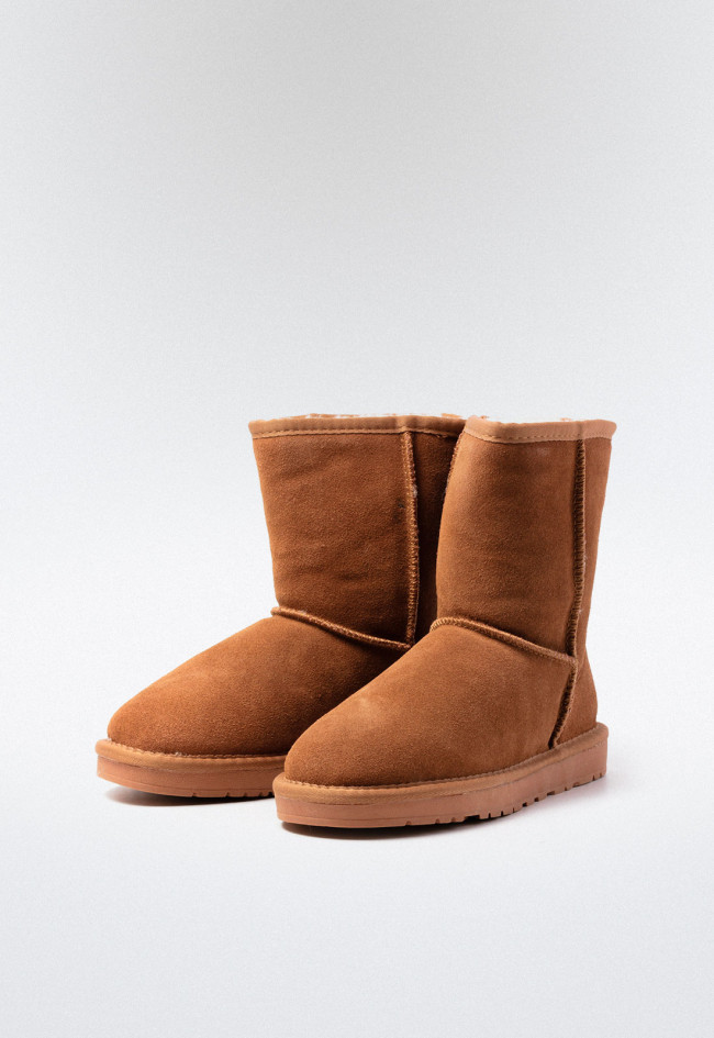 Botín australiano pelo de mujer camel VAS 71-761