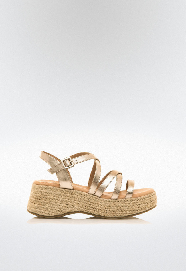 Sandalias tiras cruzadas Mujer MUSTANG GIORGIA oro