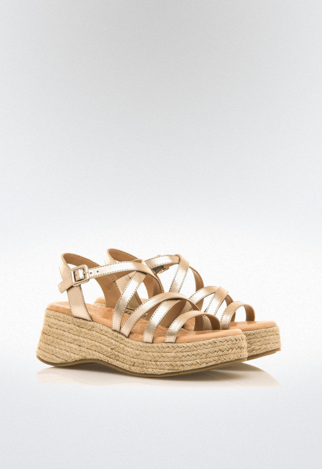 Sandalias tiras cruzadas Mujer MUSTANG GIORGIA oro
