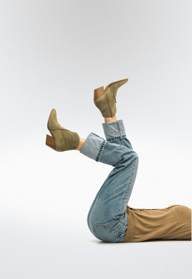 Botines cowboy Mujer MUSTANG MISSOURI verde