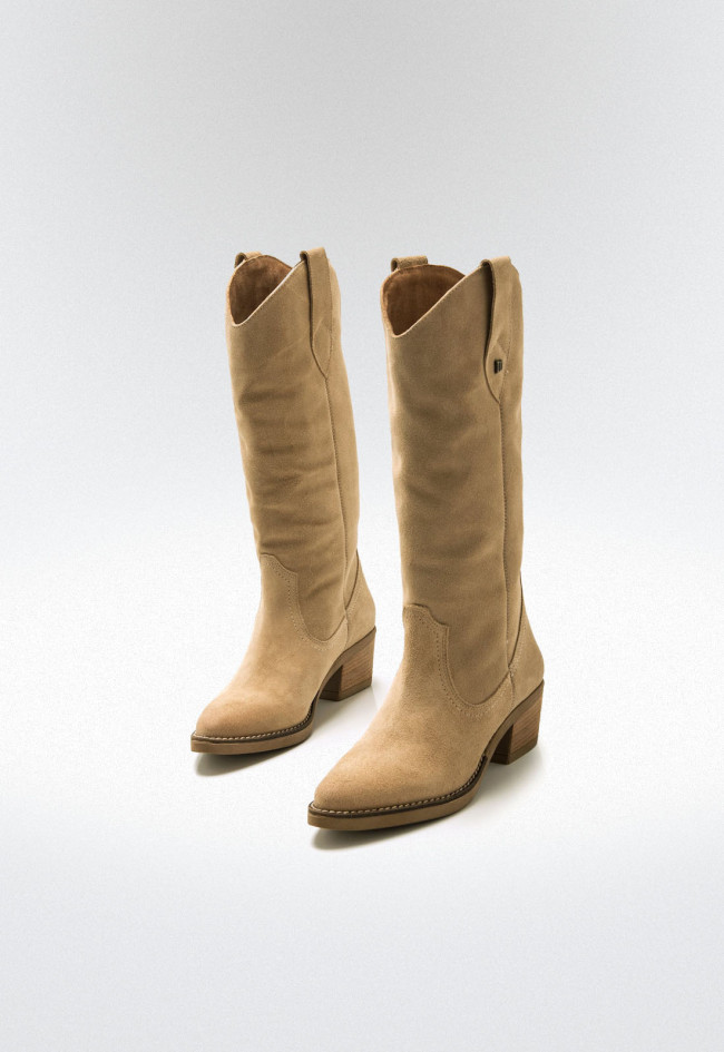 Botas cowboy Mujer MUSTANG TEO beige