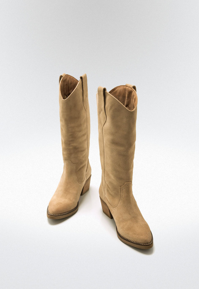 Botas cowboy Mujer MUSTANG TEO beige