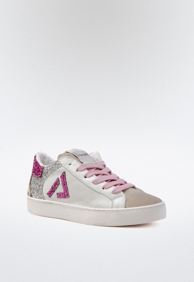 Deportivo glitter de mujer blanco Play One faidi 3