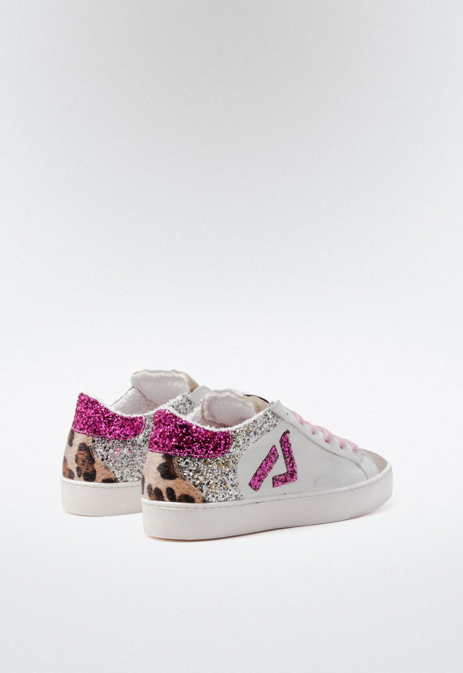 Deportivo glitter de mujer blanco Play One faidi 3