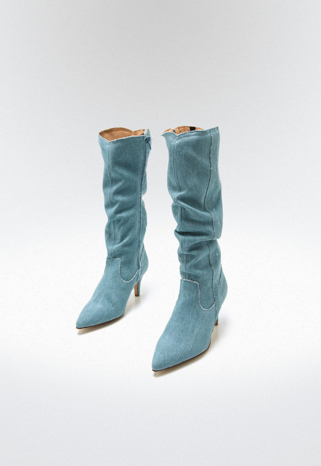 Botas tacón Mujer MUSTANG CHANTAL azul