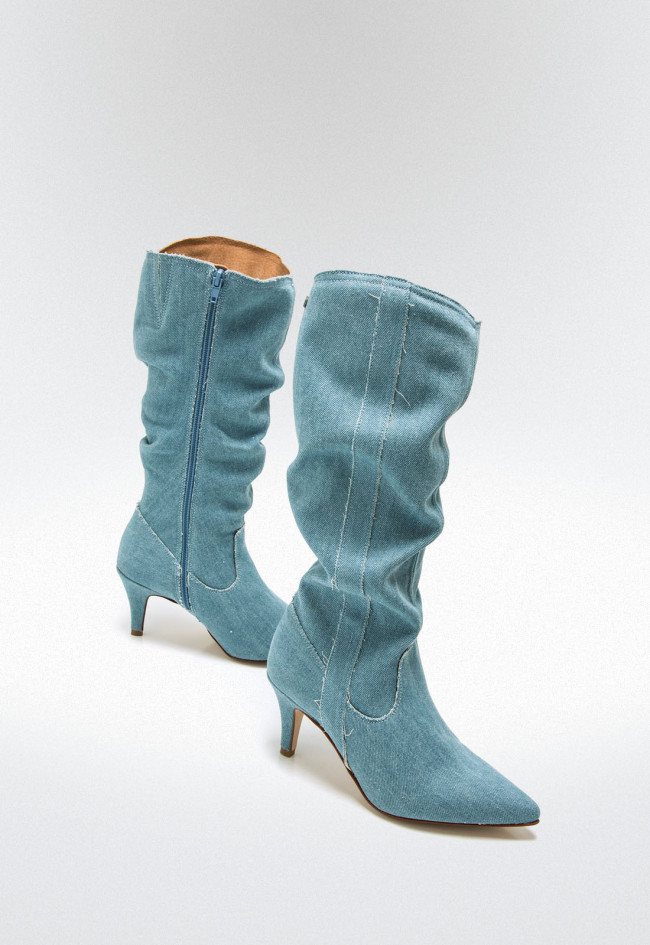 Botas tacón Mujer MUSTANG CHANTAL azul