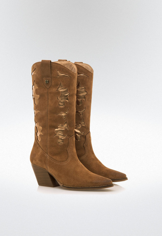 Botas cowboy Mujer MUSTANG MISSOURI marron
