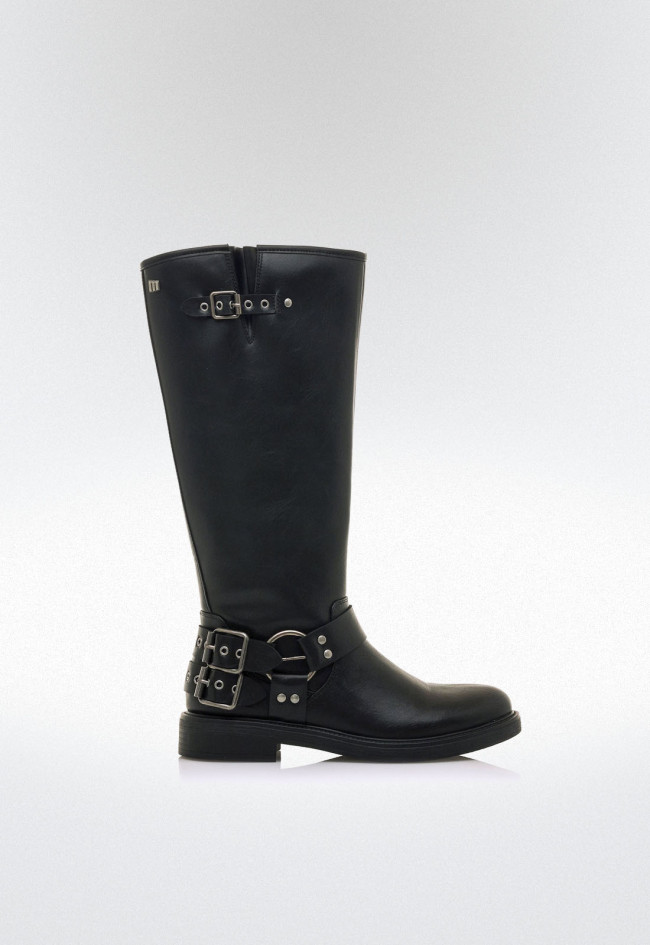Botas biker Mujer MUSTANG BRUNA negro
