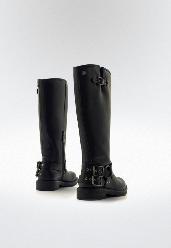 Botas biker Mujer MUSTANG BRUNA negro