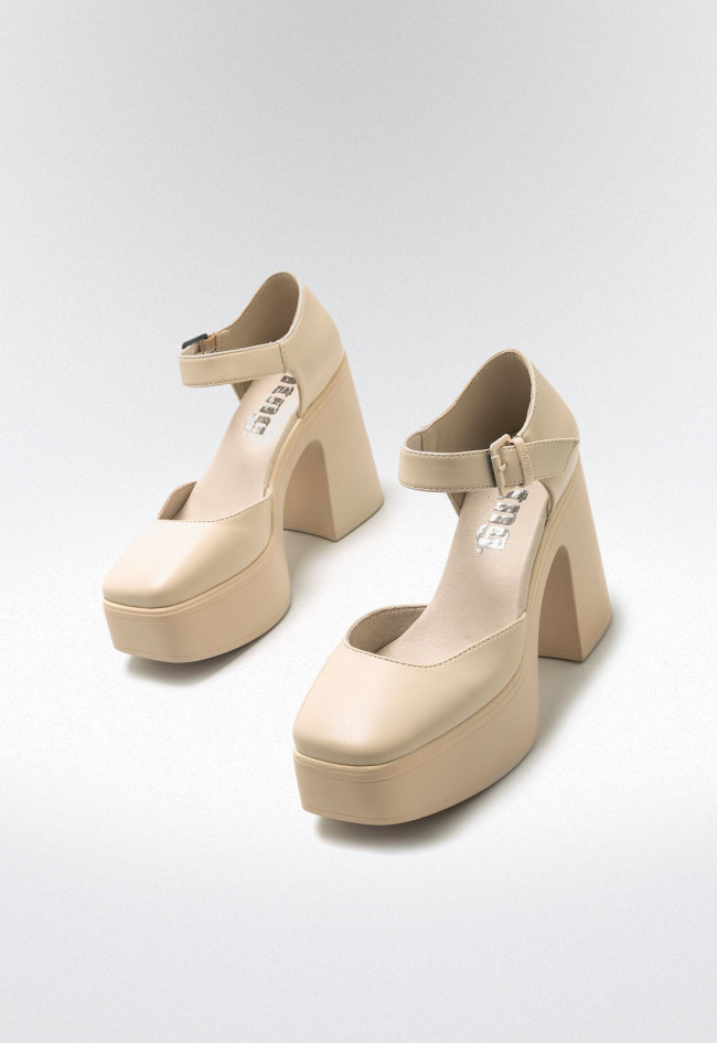 Zapatos Mujer MUSTANG IRON beige