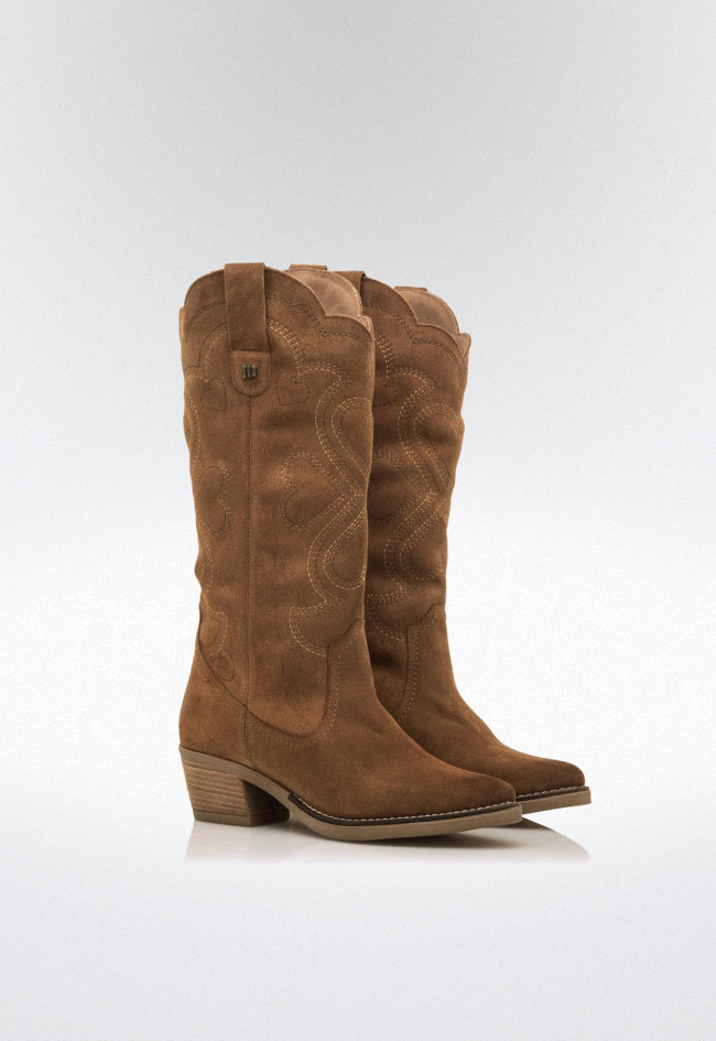 Botas cowboy Mujer MUSTANG TEO marron