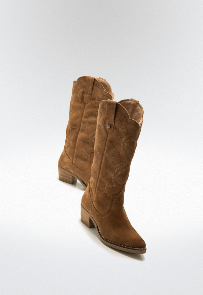 Botas cowboy Mujer MUSTANG TEO marron