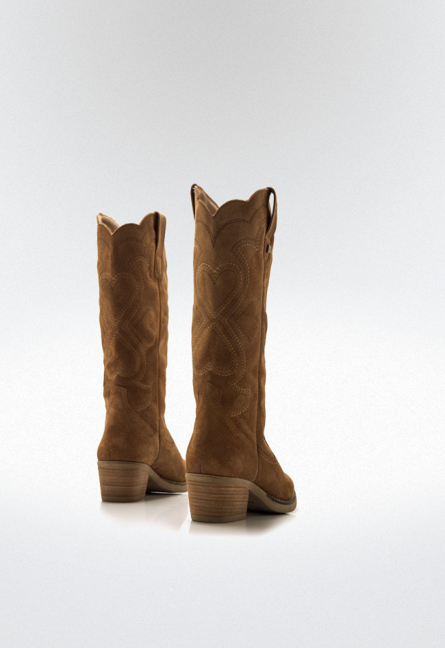 Botas cowboy Mujer MUSTANG TEO marron