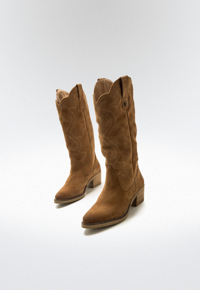 Botas cowboy Mujer MUSTANG TEO marron
