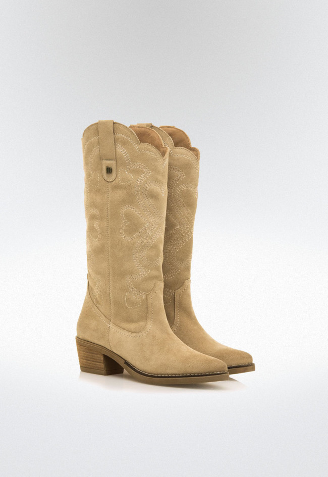 Botas cowboy Mujer MUSTANG TEO beige