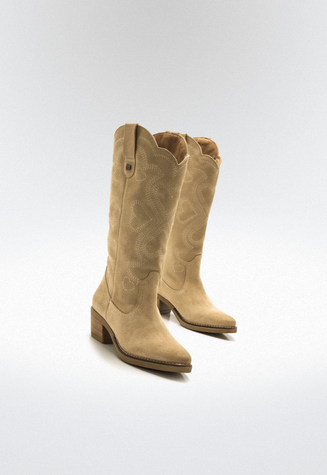Botas cowboy Mujer MUSTANG TEO beige