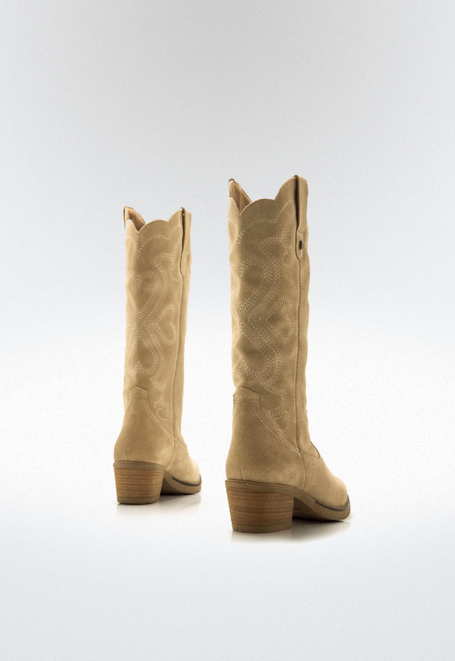 Botas cowboy Mujer MUSTANG TEO beige