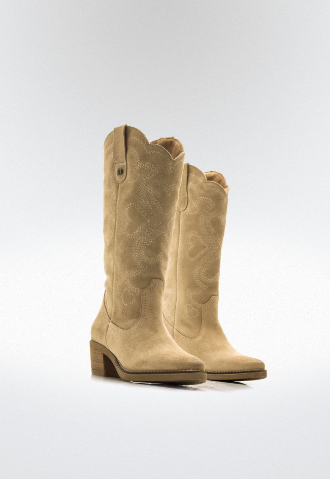 Botas cowboy Mujer MUSTANG TEO beige