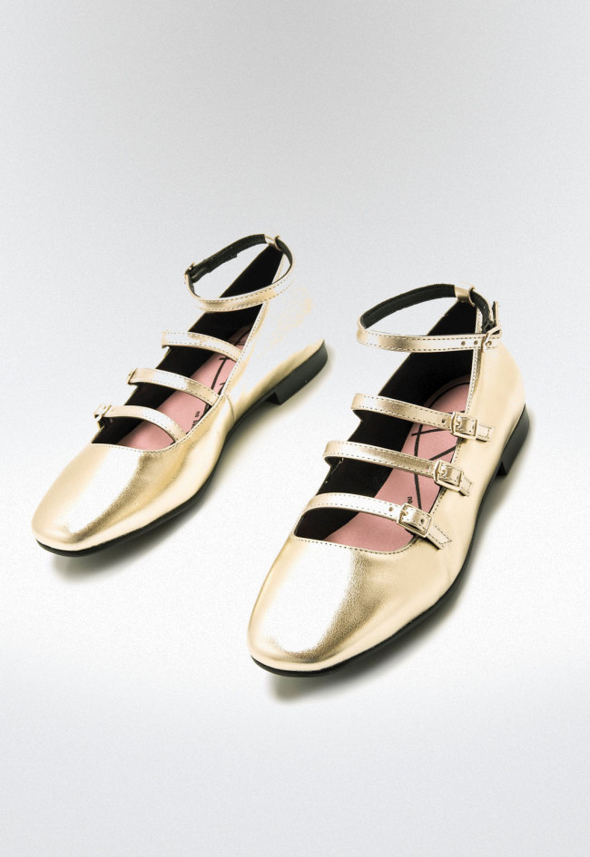 Zapatos mary jane Mujer MUSTANG CAMILLE oro