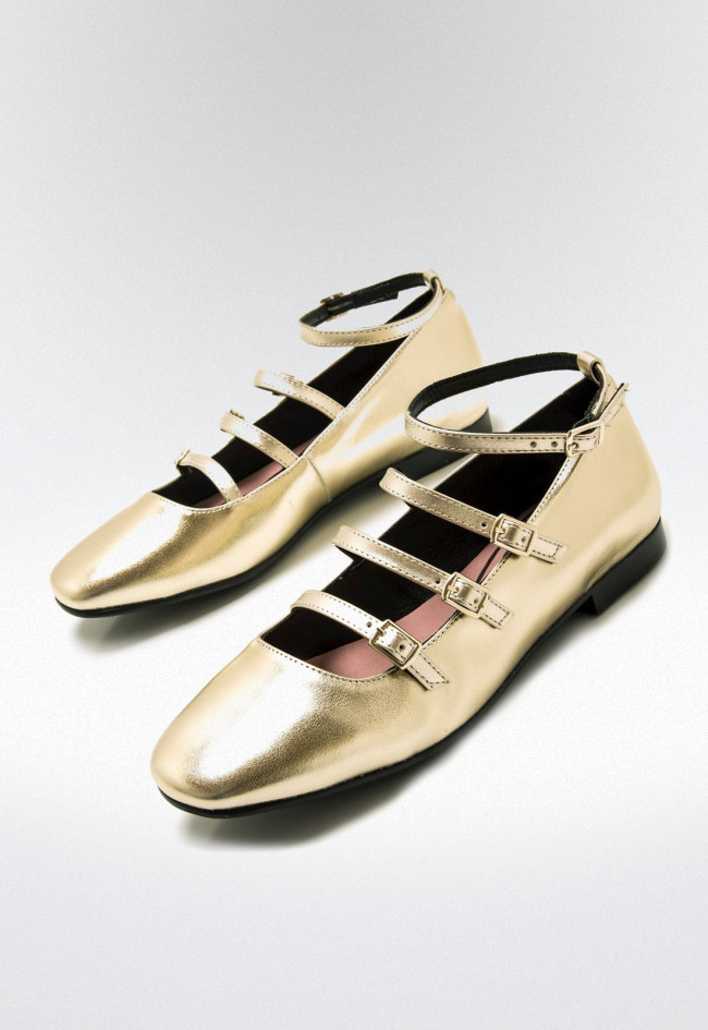 Zapatos mary jane Mujer MUSTANG CAMILLE oro