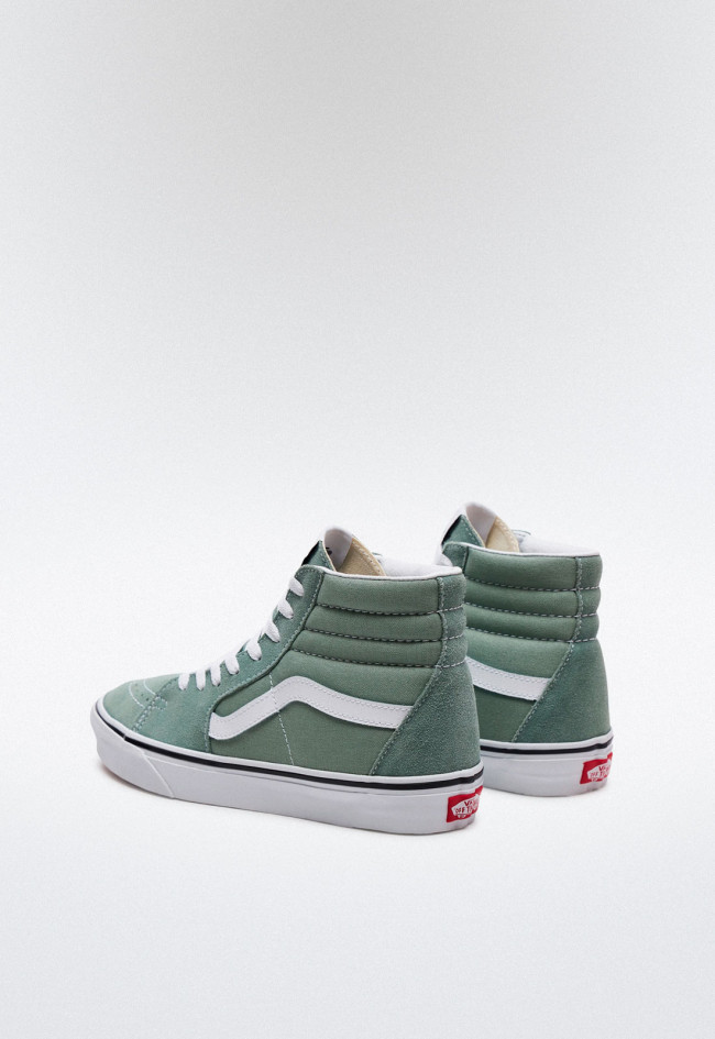 Deportivo de mujer verde VANS sk8-hi