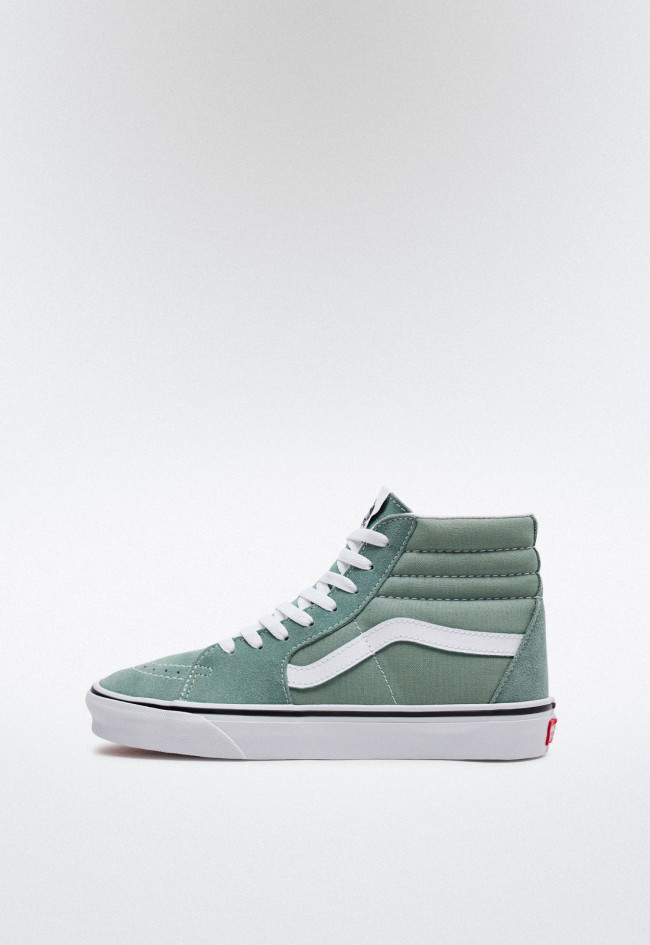 Deportivo de mujer verde VANS sk8-hi