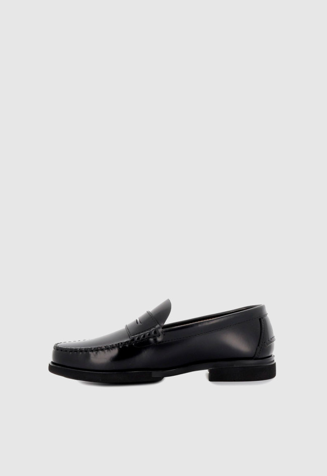 Zapato mocasín de hombre negro  11023