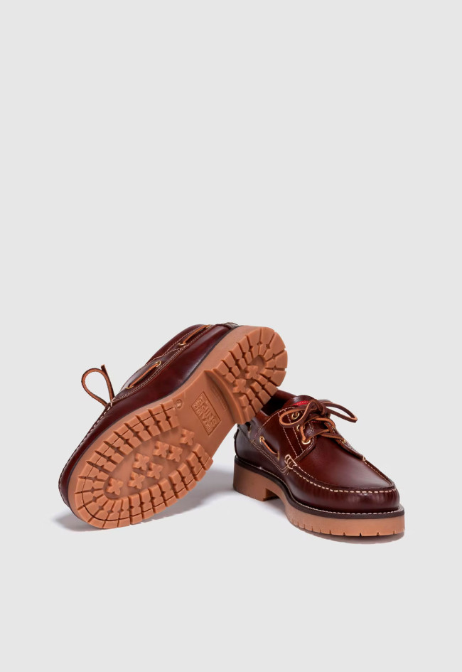 Zapato náutico de hombre cuero  21201