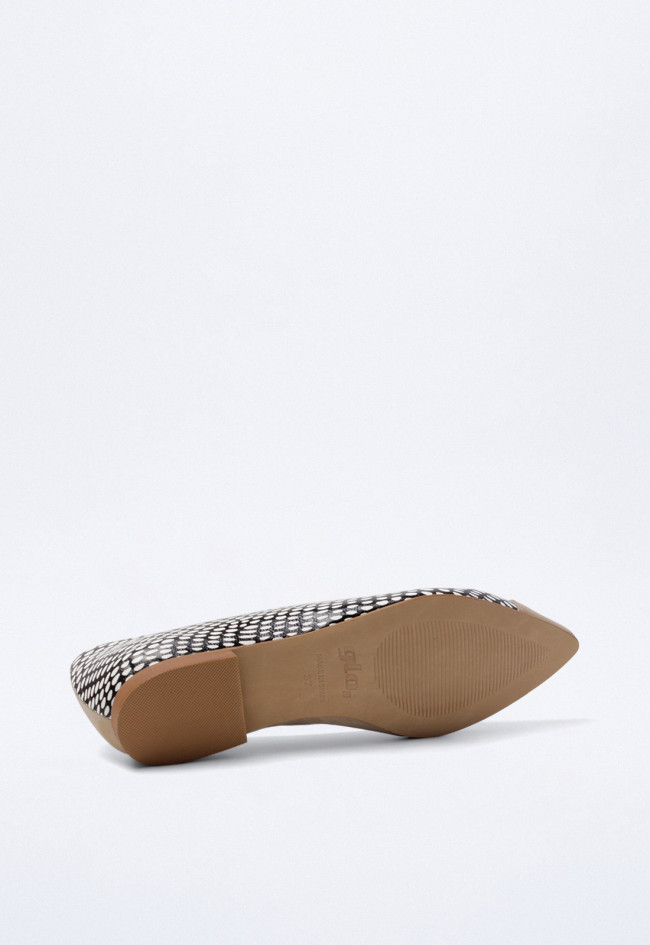 Zapato bailarina de mujer beige Glo andrea