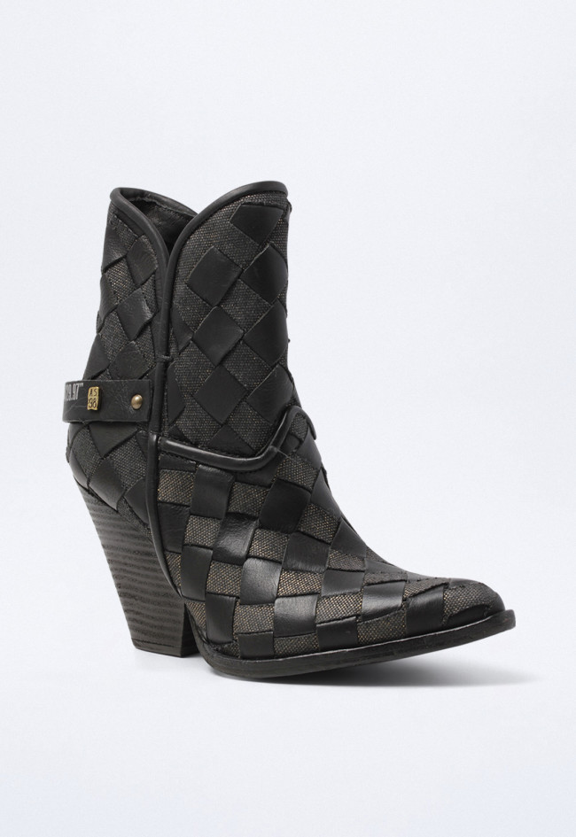 Botín cowboy de mujer negro A.S. 98 b65216