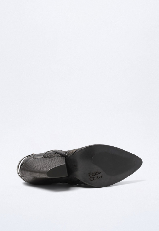 Botín cowboy de mujer negro A.S. 98 b65216