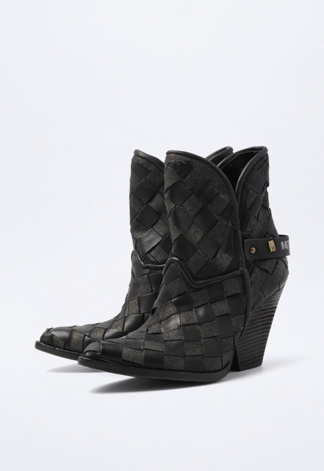 Botín cowboy de mujer negro A.S. 98 b65216