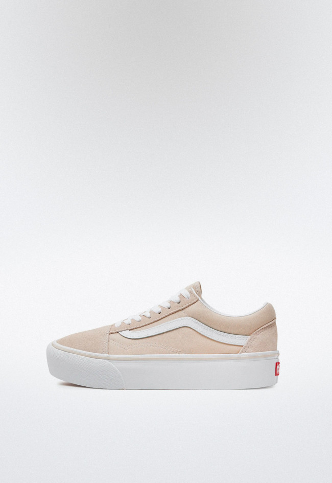 Deportivo de mujer tostado VANS old skool platform