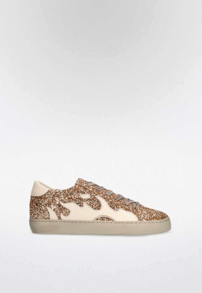 Deportivo glitter de mujer oro BIBI LOU gamin 050016gm