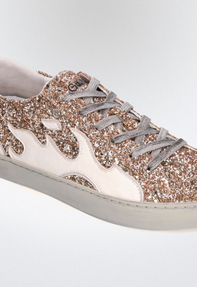 Deportivo glitter de mujer oro BIBI LOU gamin 050016gm