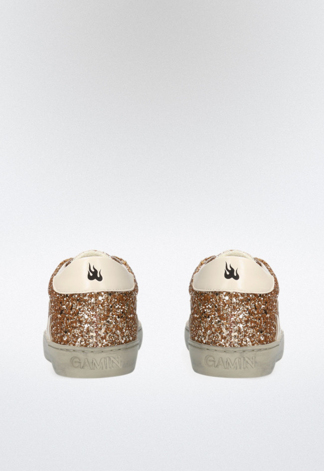 Deportivo glitter de mujer oro BIBI LOU gamin 050016gm