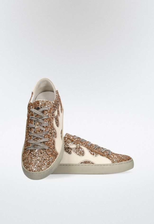 Deportivo glitter de mujer oro BIBI LOU gamin 050016gm