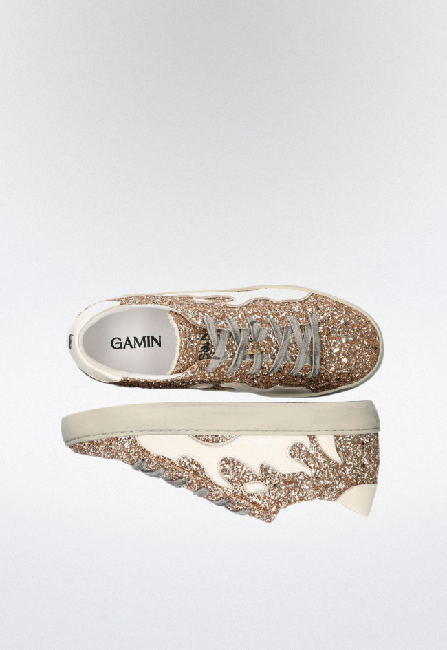 Deportivo glitter de mujer oro BIBI LOU gamin 050016gm