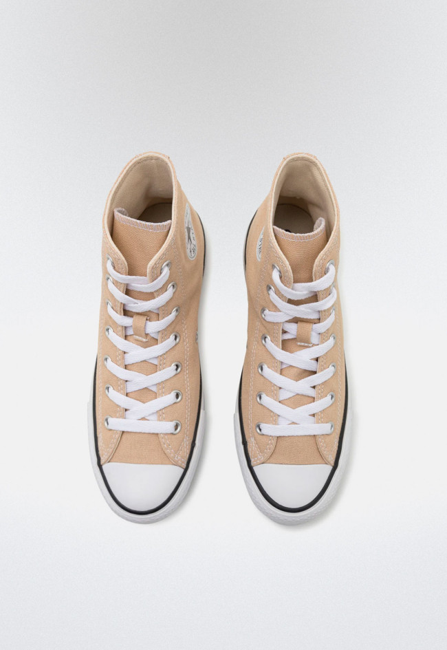 Deportivo de mujer tostado Converse chuck taylor all star lift platform - nutty granola/white/