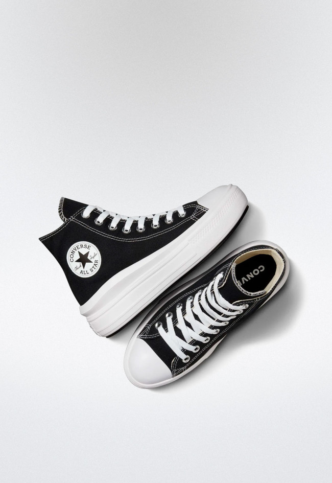Deportivo de mujer negro Converse chuck taylor all star move platform