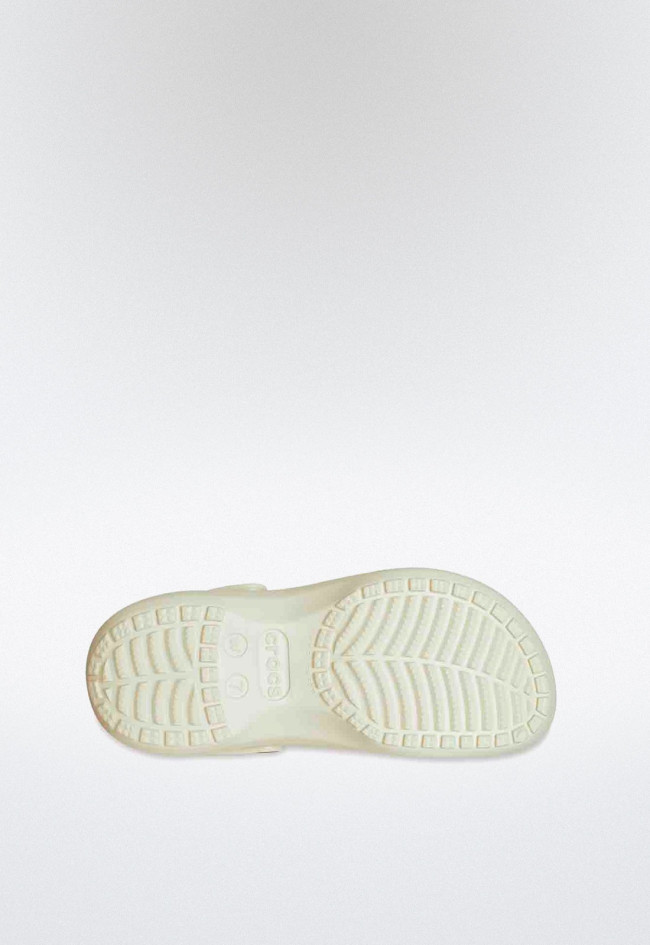 Zueco de mujer beige  CROCS 206750 classic platform
